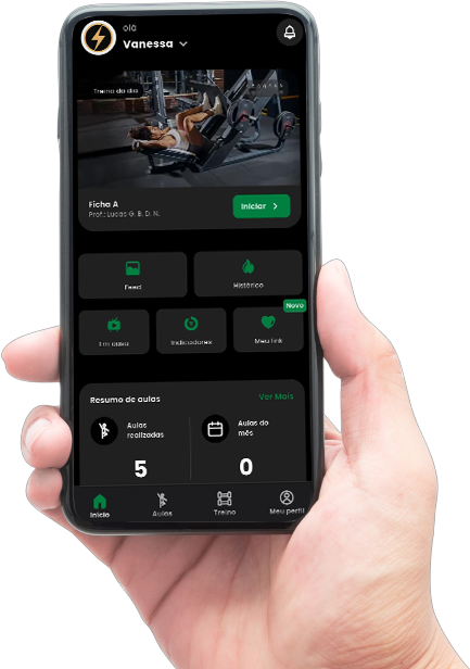 Telefone com o app